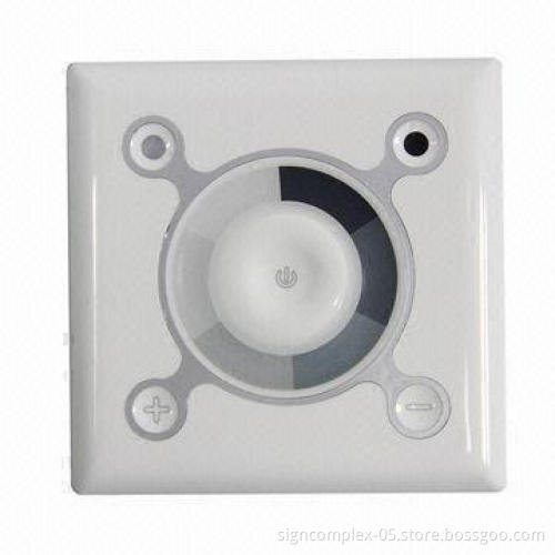 LED Lighting Controller with Common Anode Output Type and Touch Surface for Brightness Control